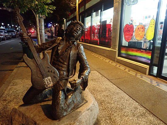 Statue de Jimi Hendrix